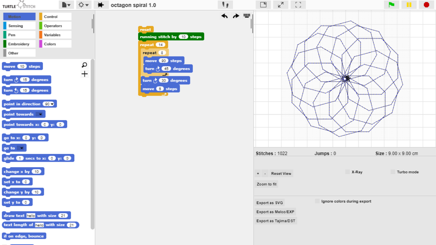 Creating Octagon Spirals